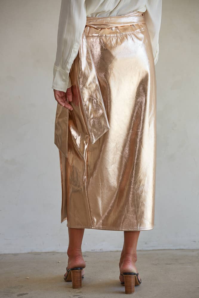Rose Gold Wrap Skirt