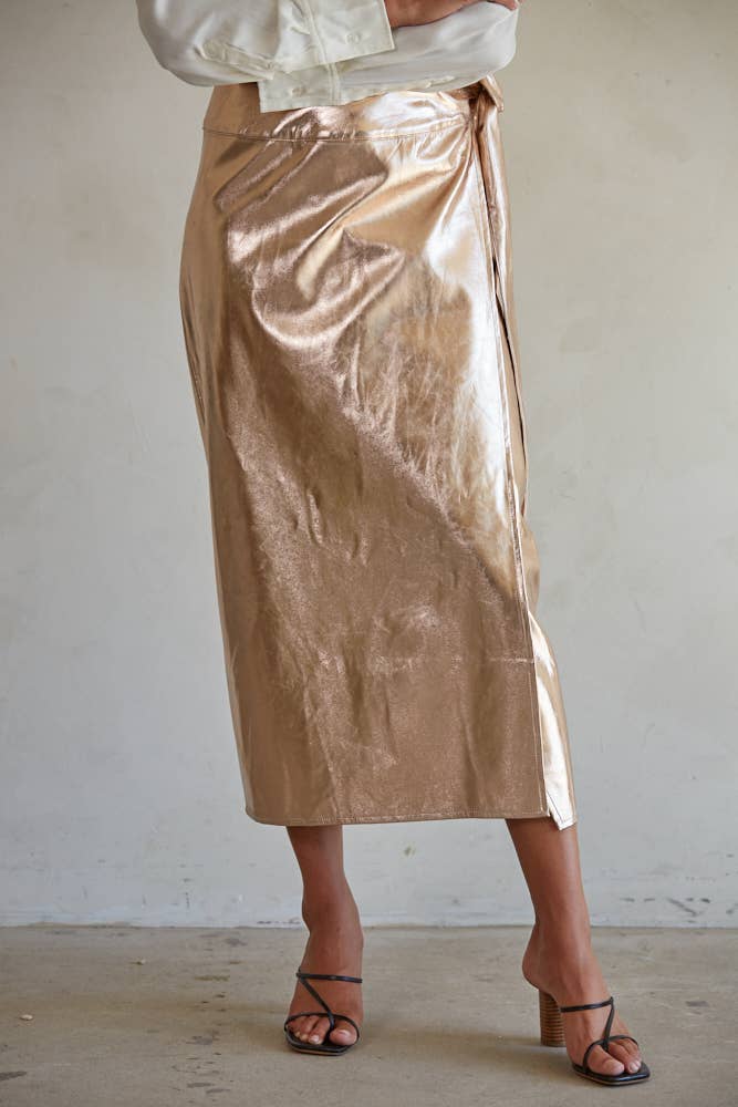 Rose Gold Wrap Skirt