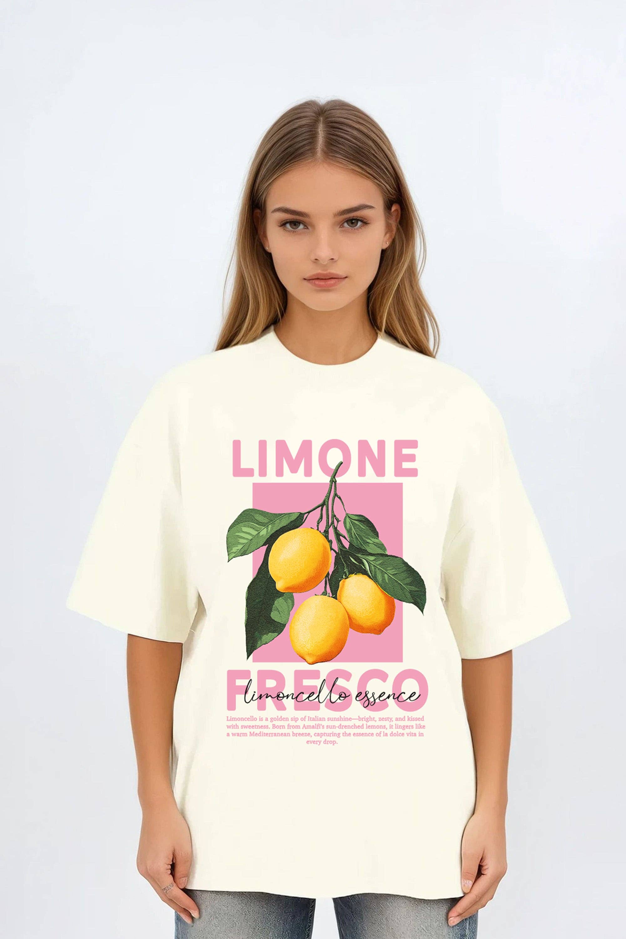 Oversized T-Shirt, Limone Fresco