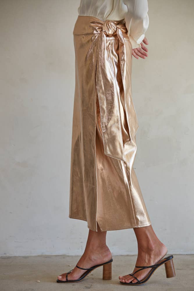 Rose Gold Wrap Skirt