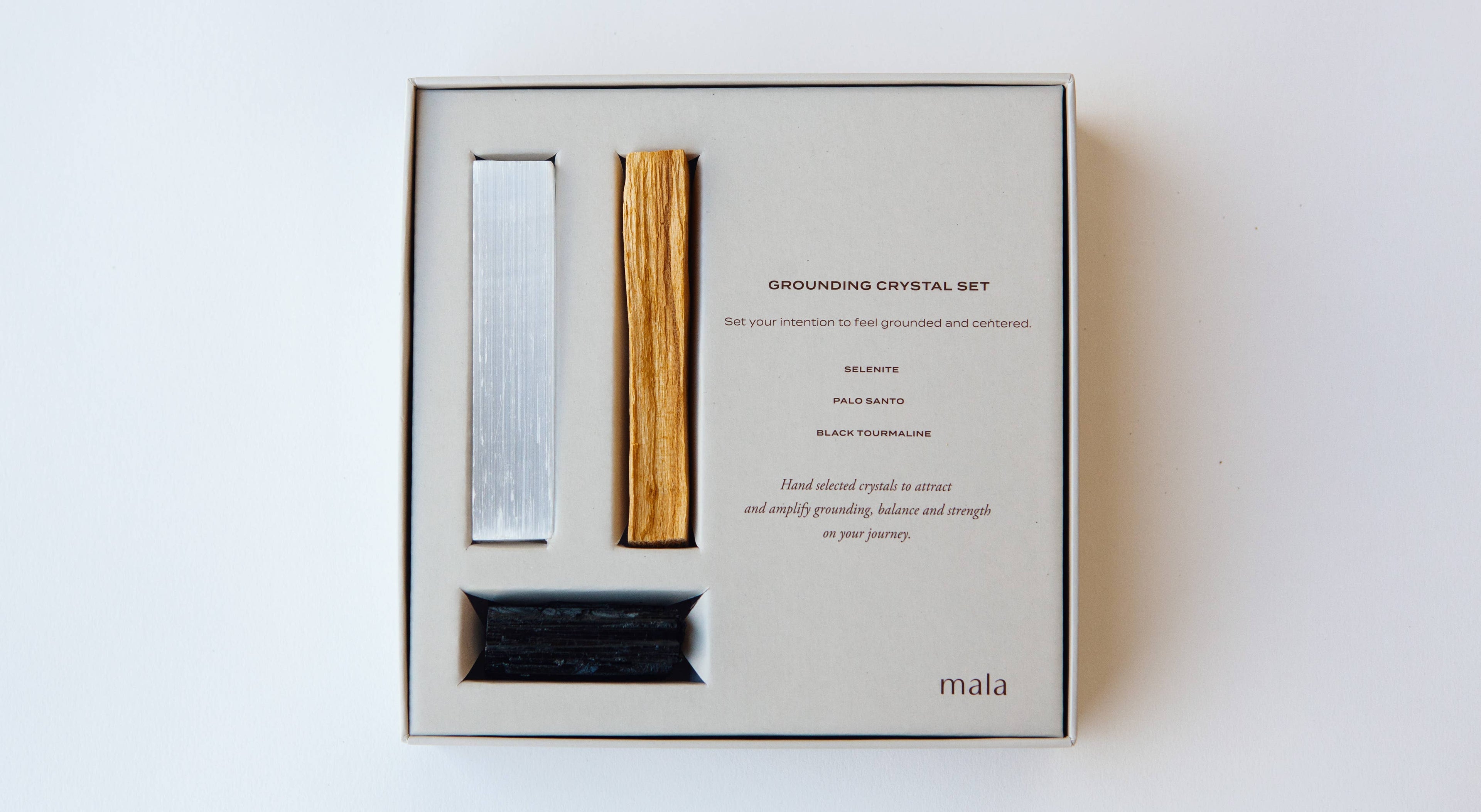 Grounding crystal gift set