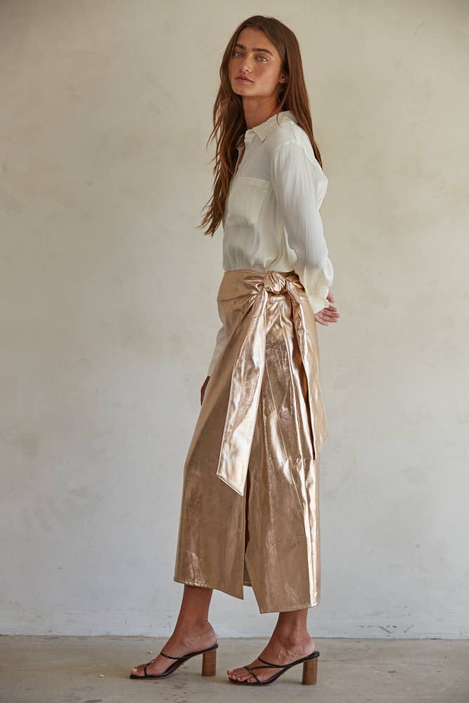 Rose Gold Wrap Skirt